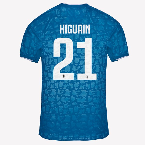 Camiseta Juventus NO.21 Higuain Replica Tercera Ropa 2019/20 Azul